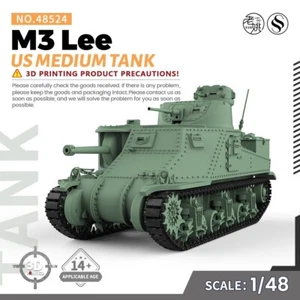 SSMODEL SS48524 1/48 Military Model Kit US M3 Lee Medium Tank - Picture 1 of 5