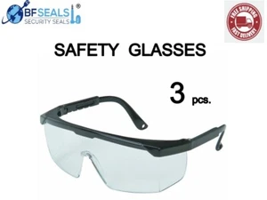 3 (DREI) WESTERN SICHERHEITSBRILLEN KLARGLAS UMLAUFENDE SCHUTZBRILLE NEU - Bild 1 von 11