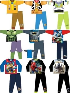 Boys Pyjamas Disney/Marvel/Nickelodeon/DC Character Cotton Blend 1-12 Years - Picture 1 of 163