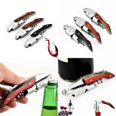 Kellnermesser Kellnerbesteck Korkenzieher Wein Öffner Sommeliermesser ROSEWOOD - Bild 1 von 4