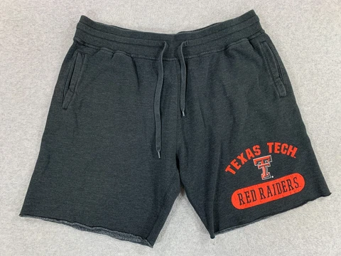 Texas Tech Red Raiders Campus Sweat Shorts (Men's XL) Gray Cover