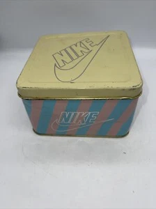 RARE VTG Nike 1984 Sweet Dreams High Top Baby Girl Shoes Metal Tin/Box ONLY TIN - Picture 1 of 14