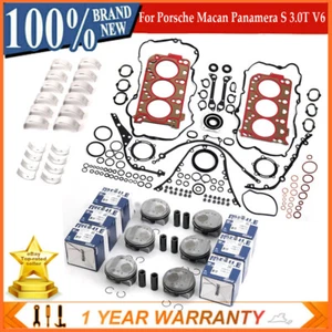 Engine Rebuild Pistons Gaskets Overhaul Kit For Porsche Macan Panamera S 3.0T V6 - Bild 1 von 8