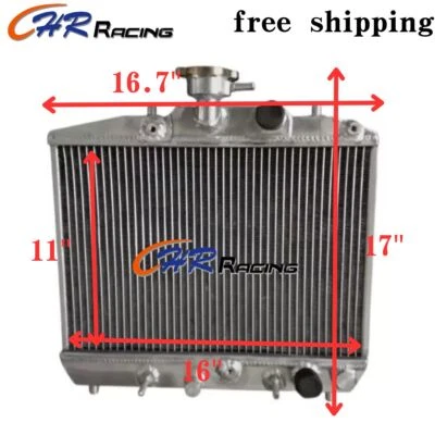 Radiador de aluminio para camioneta Honda City VF 1984-1986 ER 1,2 L gasolina AT MT 1985 84 Foto 1 de 4