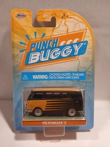 Jada Punch Buggy 1:64 Scale Orange/Black VW VOLKSWAGEN T1 Bus Diecast - Picture 1 of 2