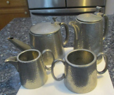 Vintage Individual English Pewter Tea/Coffee Set