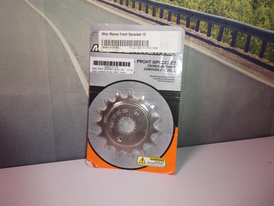 Honda XR400 Front Sprocket XR 400 Moose racing 15 Tooth M602-17-15 M383-15 C8 - Image 1 of 3