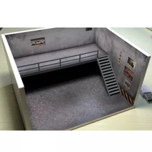 1/64 Diorama Car Garage Model LED Lighting Parking Lot Backdrop Scene Display - Picture 1 of 16