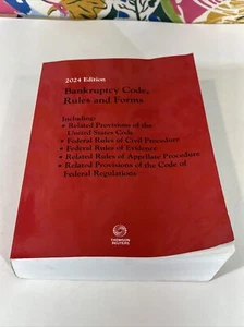 Bankruptcy Code Rules and Forms 2024 Edition Book Thomson Reuters - Picture 1 of 10