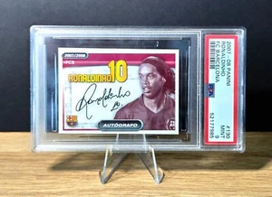 2007-08 Panini Fc Barcelona #130 Ronaldinho Auto PSA 9 Pop Report Low - Imagen 1 de 3