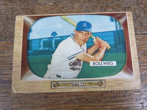 VINTAGE CARD - 1955 Bowman #54, Don Bollweg Kansas City Athletics Baseball card - Picture 1 of 4
