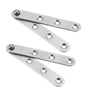 2stk Tür Scharnier Edelstahl Zapfenband Drehbar Möbelscharniere 100mmx6mmx11mm - Bild 1 von 5