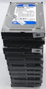 10 Stück 500GB Western Digital verschiedene Modelle 3,5" SATA HDD Festplatten - Bild 1 von 1