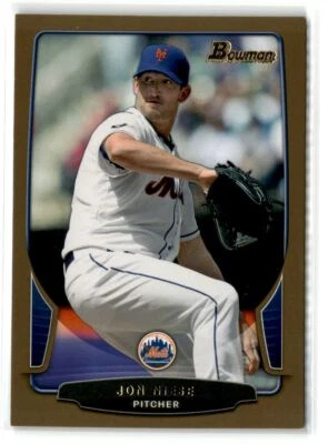 Jon Niese New York Mets 2013 Bowman Gold #2 - Image 1 of 2