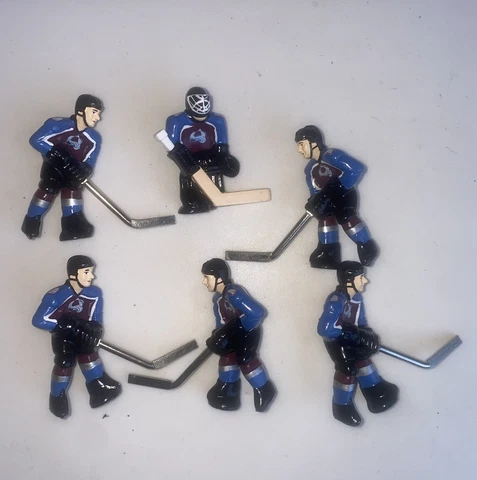 STIGA COLORADO AVALANCHE Rod Hockey Players NHL figure lot COMPLETE SET TEAM Cover