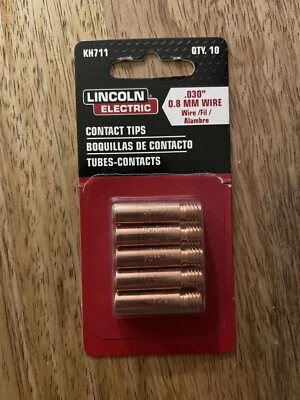 3 包林肯电动 Kh711 接触头,0.030 英寸,每包 10 件,共 30 件 — 第 1/2 张图片