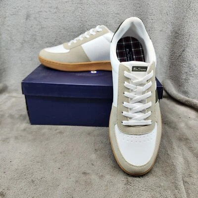 Ben Sherman Shoes Mens Size 11.5 Hyde White Lace Up Sneakers *NWT* - Image 1 of 4