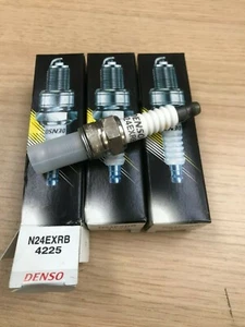 Denso N24EXRB (4225) 3 x Spark Plugs NEW Aprilia SR50 Scarabeo - Picture 1 of 1