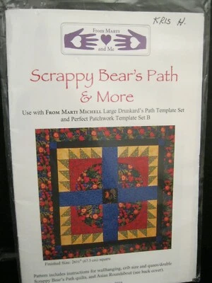 FROM   MARTI  AND  ME   SCRAPPY   BEAR'S PATH  &   MORE  QUILT   PATTERN   #8504 - Image 1 of 2
