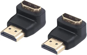 HDMI 90 Degree Adapter 2-Pack, Right Angle HDMI Male to Female - Picture 1 of 7