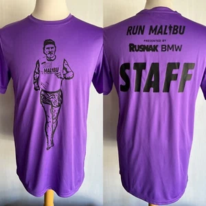 RUN MALIBU (2022) Official California Half Marathon STAFF T-Shirt Size Medium - Picture 1 of 6