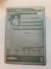 Kelvin Cato - 2004-05 Topps Total Black Printing Plate 1/1 SSP Orlando Magic
