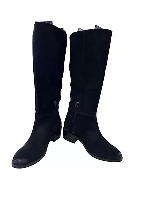 Botas de montar Naughty Monkey para mujer de cuero gamuza negro talla 8,5 SKU 7436 Foto 1 de 4