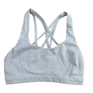 Lululemon Sports Bra Women's 6 Baby Blue Cross Strap Yoga Y2k Gym Sportswear Gym - Picture 1 of 5