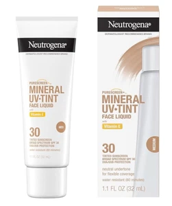✨ Neutrogena Purescreen + protezione solare colorata SPF 30 viso 1,1 oz media profondità - Foto 1 di 2