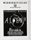 David Fincher ALIEN 3  original Werberatschlag 1992