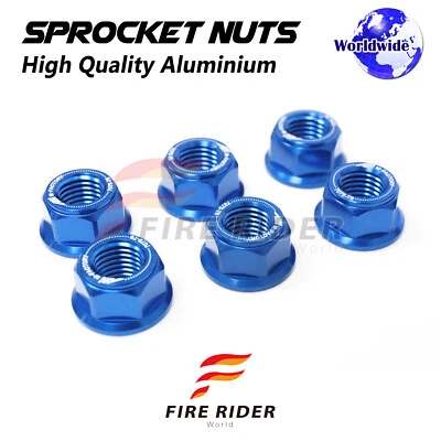 Blue Rear Sprocket Nuts M10 For Suzuki LS650 Savage 650 All Year - Изображение 1 из 3
