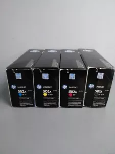 HP Q6470A Q6471A Q6472A Q6473A (501A/502A) LaserJet a colori 3600, SET - Foto 1 di 1