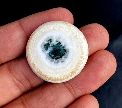 Natural Solar Quartz Round Shape Cabochon, Loose Gemstone 29x29x6 MM 36Ct. - Image 1 of 2