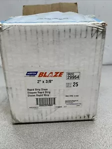 (25) Norton Blaze 666233-19964 Rapid Strip Discs 2 x3/8 Zoll New Old Stock - Bild 1 von 2