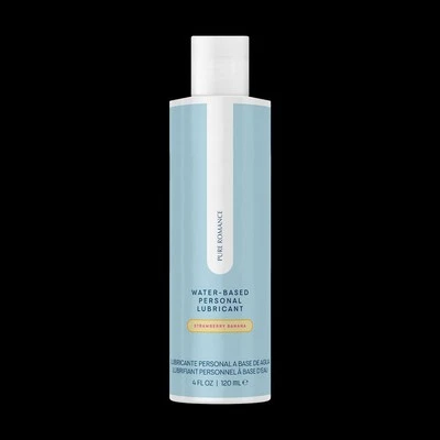 Lubricante a base de agua Pure Romance - Fresa plátano - Como yo Foto 1 de 2