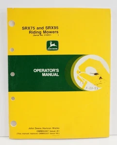 John Deere Betriebsanleitung SRX75 SRX95 Aufsitzmäher OM-M95307 A1 - Bild 1 von 3