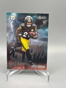2025 Panini Absolute By Storm Kaleb Johnson #8 RC Steelers - Picture 1 of 2