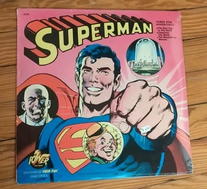 SUPERMAN THREE NEW ADVENTURES VINYL RECORD LP 1975 DC COMICS POWER •• SEALED•• - Imagen 1 de 2