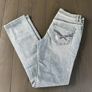 Jeans rectos BKE Hebilla Alec para hombre 32x34 azul claro lavado premium elástico denim - Imagen 1 de 15