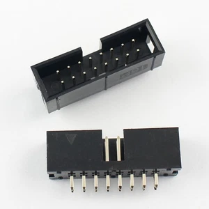 10Pcs 2.54mm 2x8 Pin 16 Pin Straight Male Shrouded Box Header PCB IDC Connector - Picture 1 of 6