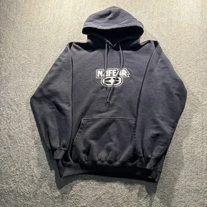 Vintage Y2K No Fear Tribal Grunge Pullover Hoodie Gr. M Faded Black Distressed - Bild 1 von 12