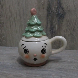 Johanna Parker Tree Topper Becher Tasse Red Star Rosey Cheeks Keramik Glanz - Bild 1 von 8