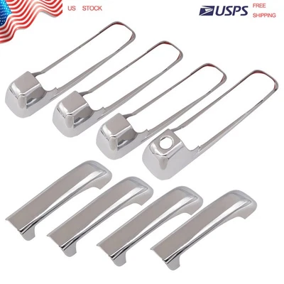 PARA 2010 2011 2012-2018 Dodge RAM 1500 CROMO 4 puertas manija cubiertas sin PSK con KH Foto 1 de 4