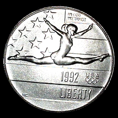 1992-P PROOF CLAD COMMEMORATIVE HALF DOLLAR..........MIN. BID .01 & NO RESERVE! - Image 1 of 2