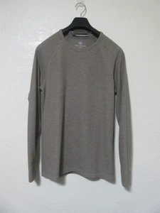 Mack Weldon braun Waffel Strick Thermo Langarm Rundhalsausschnitt Tee Medium - Bild 1 von 7
