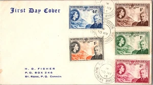 1953 Fourt Jameson Northern Rhodesia FDC First Day Cover to St Rose PQ Canada - Picture 1 of 2
