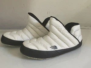 The North Face Thermoball Camp Traction Booties Womens 10 White/Black New - Picture 1 of 5