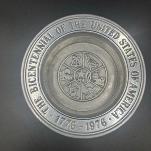 Zinn USA zweihundertjährige Sammlerschale - Carroll N. Abrams 6 1/2" - Bild 1 von 6