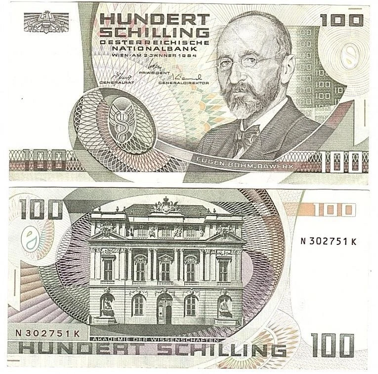 Austria - 100 chelines 1984 en estado bastante bueno P. 150 Lemberg-Zp Foto 1 de 1