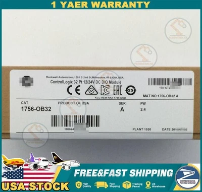 New Factory Sealed AB 1756-OB32 SER A ControlLogix 32 Point D/O Module 1756OB32 - Image 1 of 2